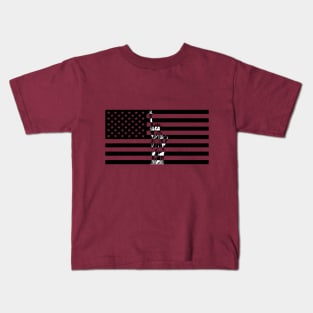 United States of America USA Flag and Statue of Liberty Kids T-Shirt